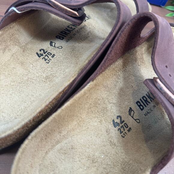 Birkenstock Arizona Oiled Leather Sandals Size 42 US W11/M9 0052531 - Picture 8 of 10